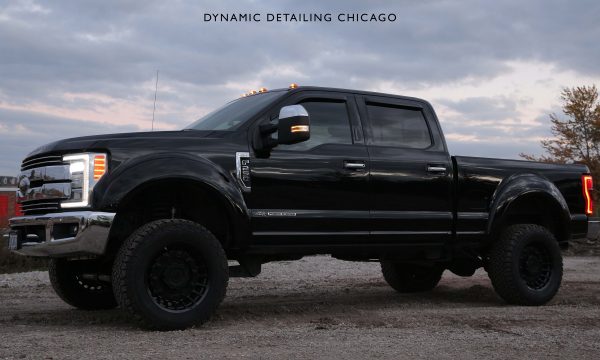 black pickup truck