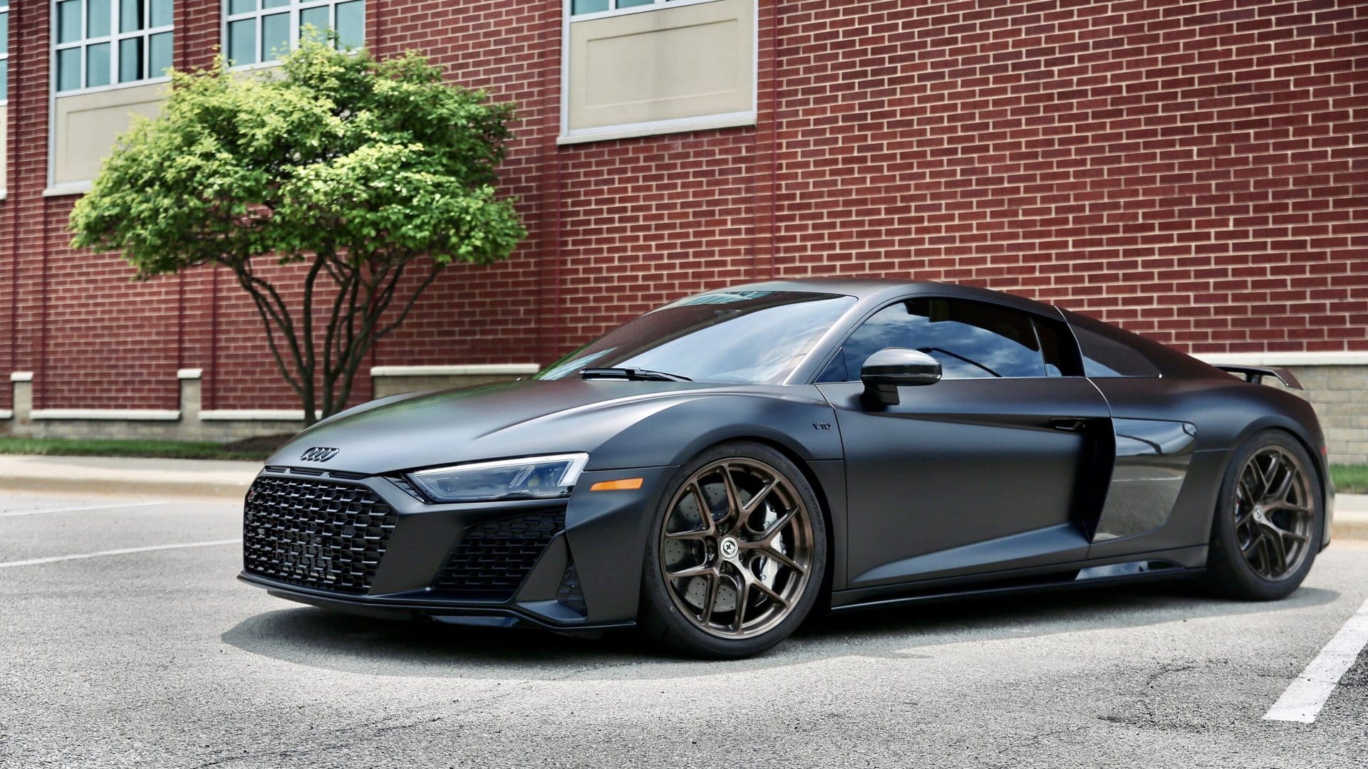 black sports car