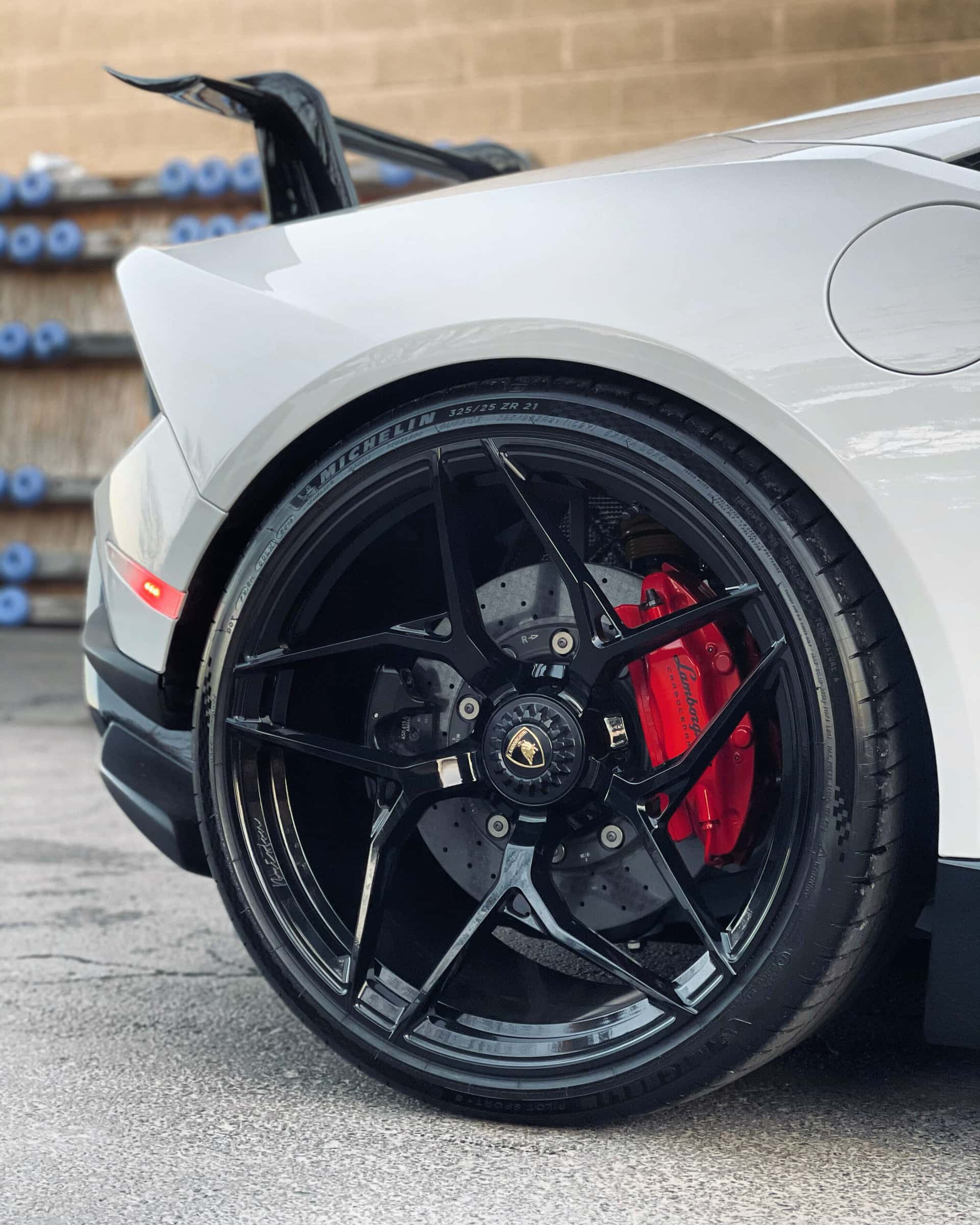 white car's tire
