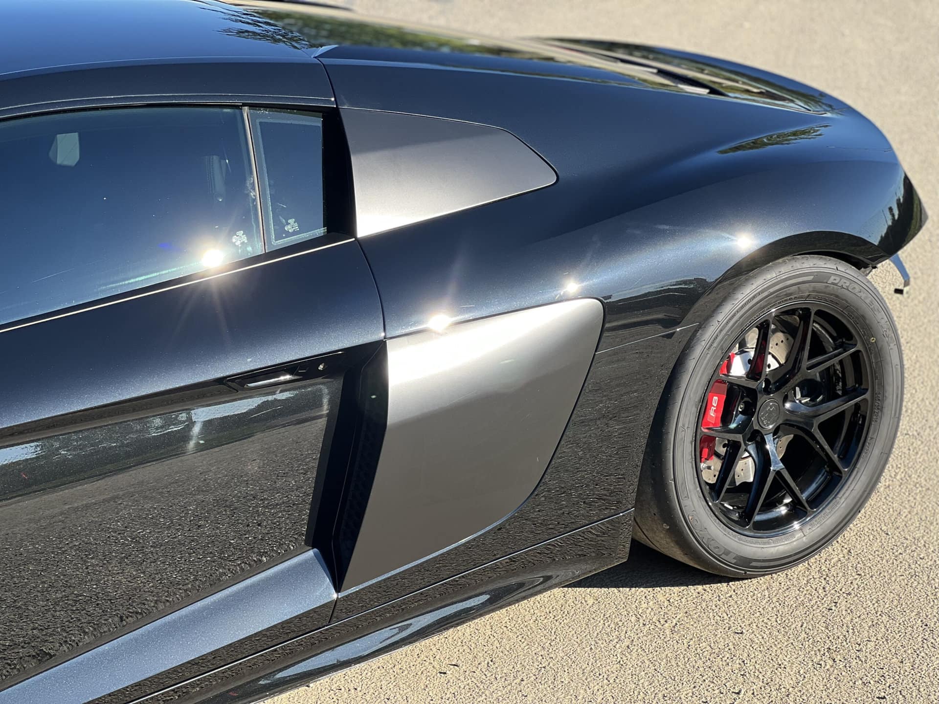 paint correction black car