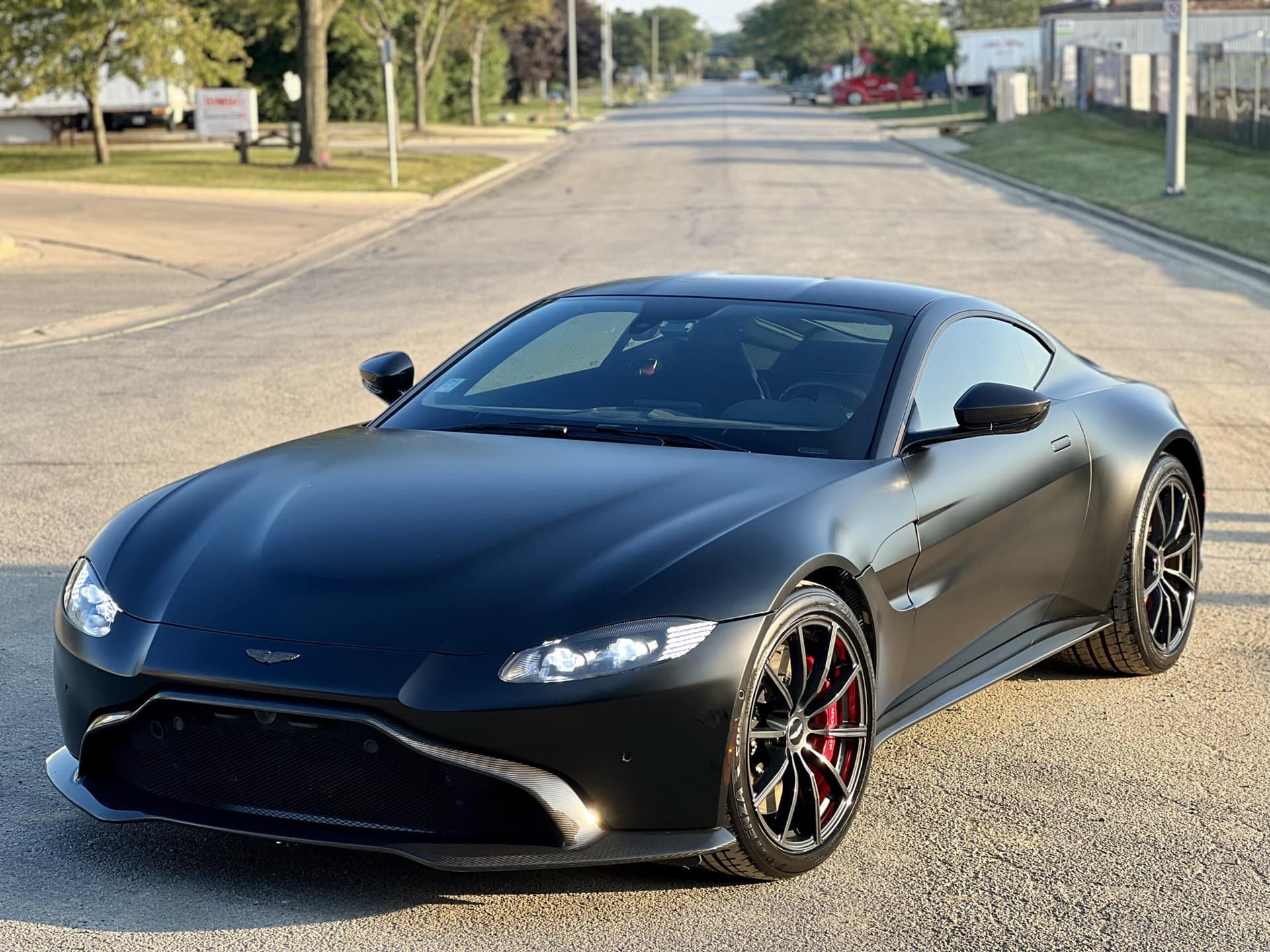 black sports car